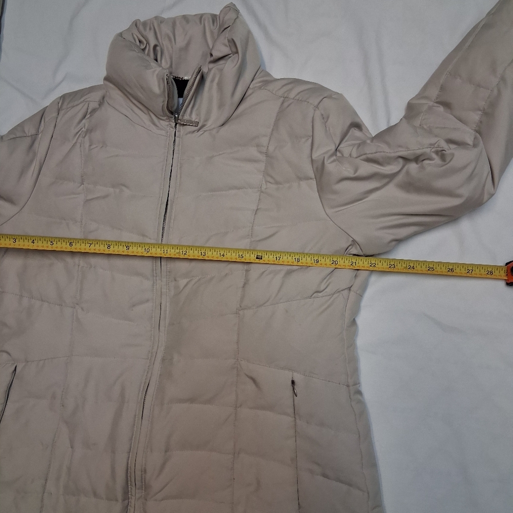 Calvin Klein Women's Metallic Gray Puffer Jacket Women Size L - Picture 10 of 12